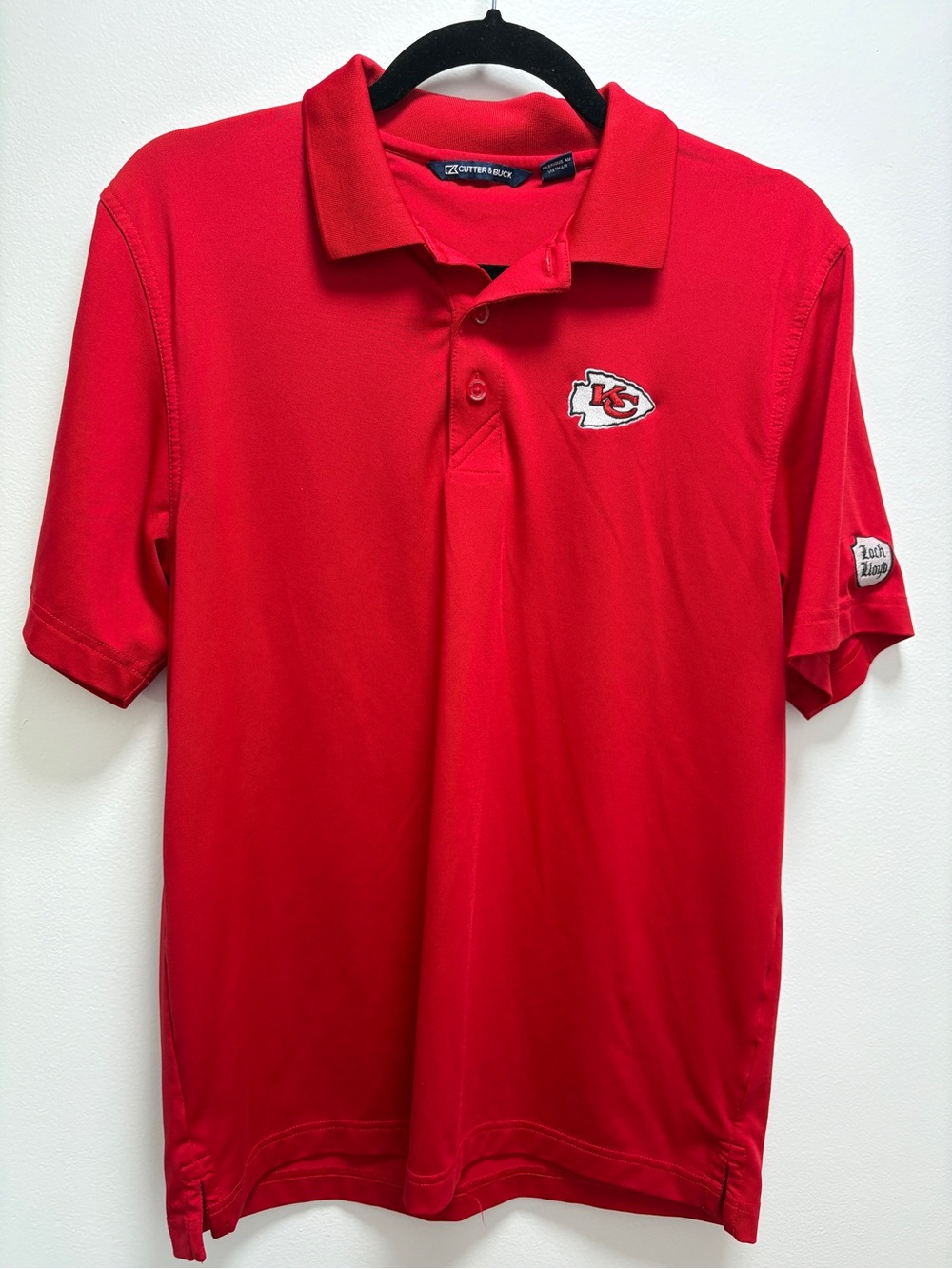 Cutter & Buck Kansas City Chiefs Red Polo with Embroidered Logo Game-Day